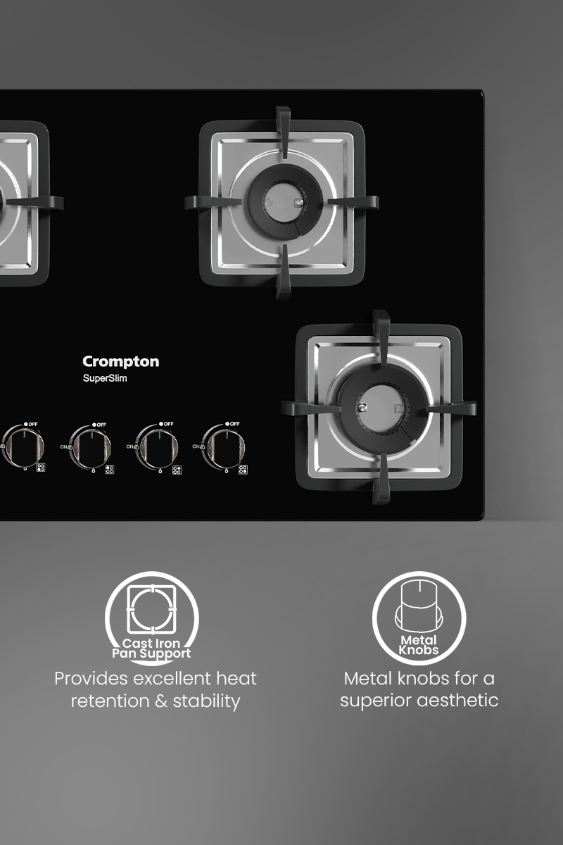 Cast Iron Pan Support, Metal Knob