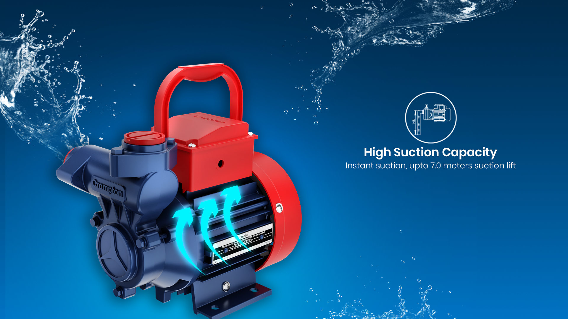 High Suction Capacity