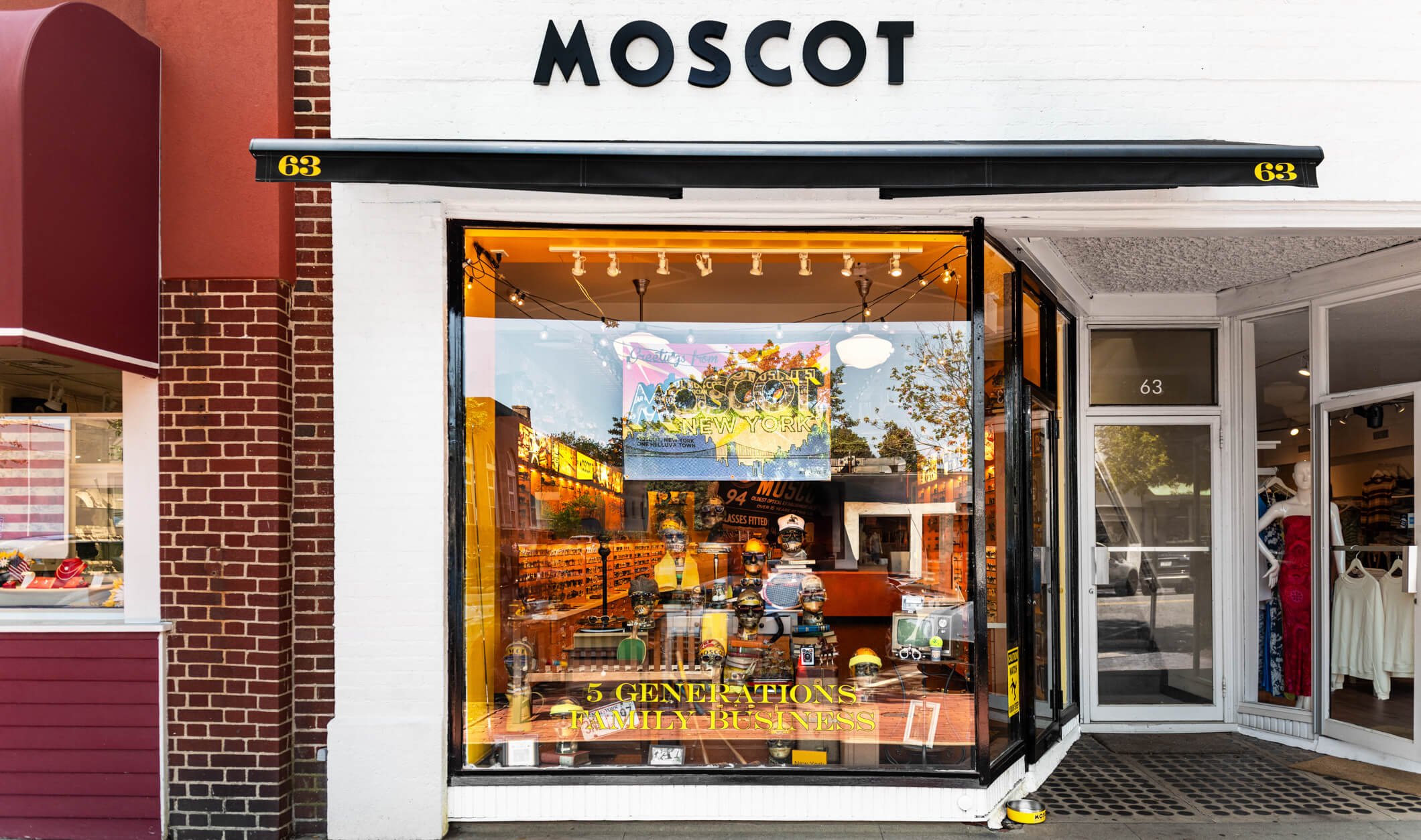 The MOSCOT Southampton Shop exterior