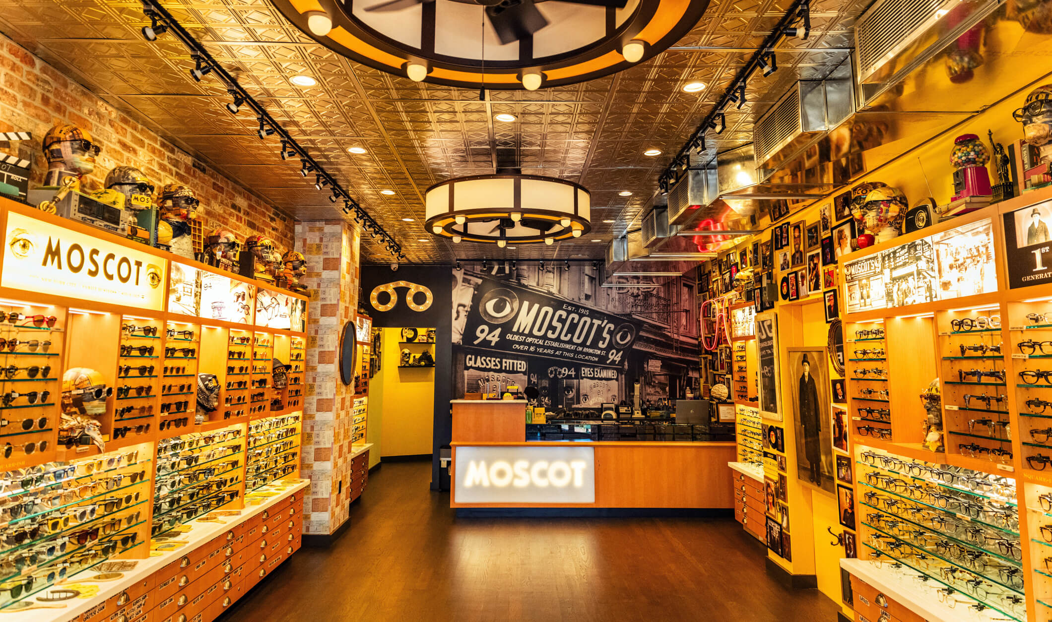 The MOSCOT Southampton Shop interior