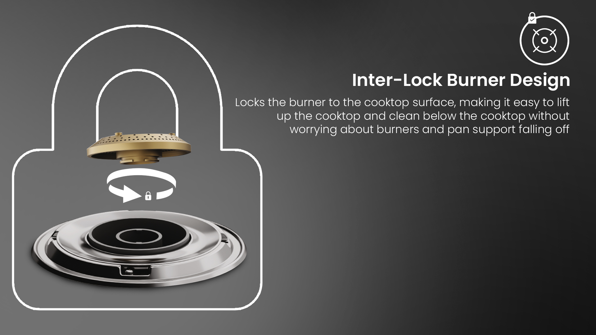 Inter-Lock Burner Design