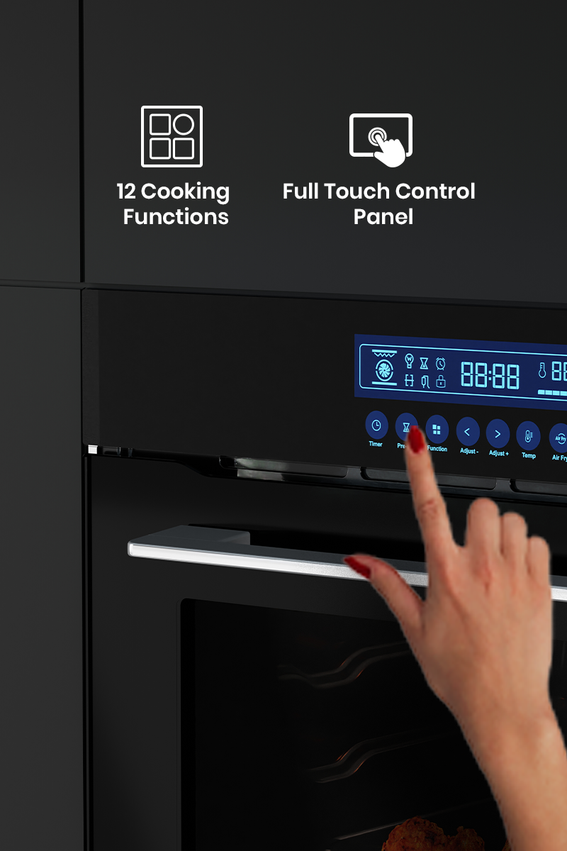 Full Touch Control Panel, Capacity 78 Ltrs, 12 Cooking Functions