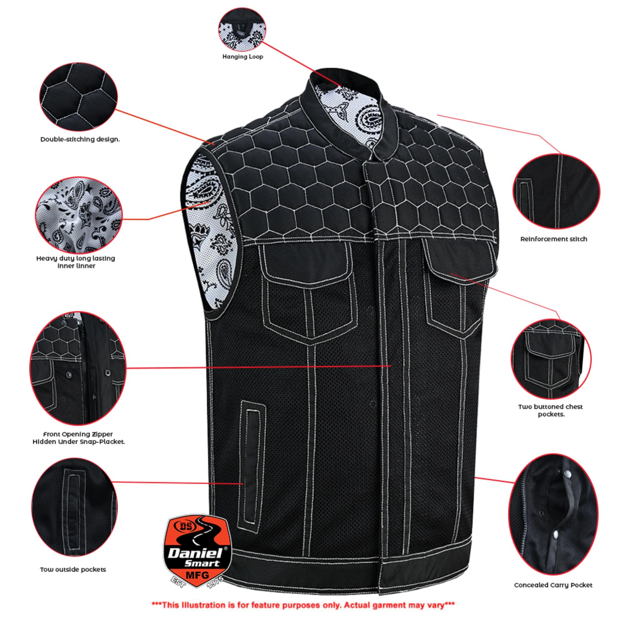 dark-striker-men-s-black-mesh-textile-vest-with-white-paisley-liner-product-detail-image