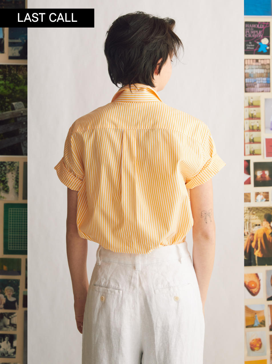 Short Sleeve Oxford (Summer Job Stripe Cotton)