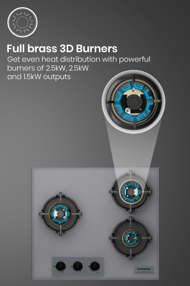 Full Brass 3D Burners