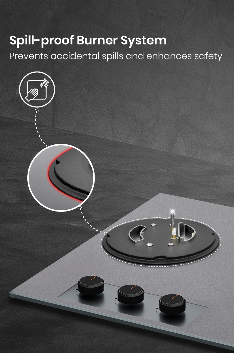 Spill-proof Burner System