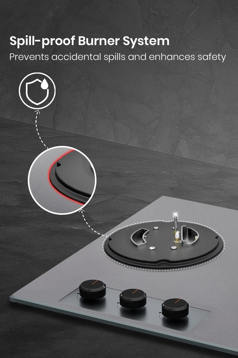 Spill-proof Burner System