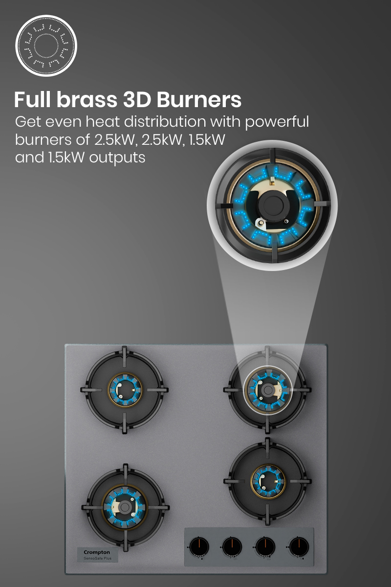 Full Brass 3D Burners