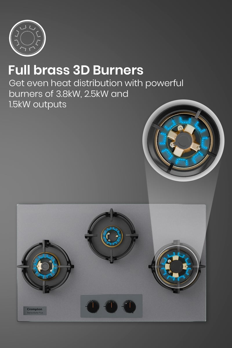 Full Brass 3D Burners