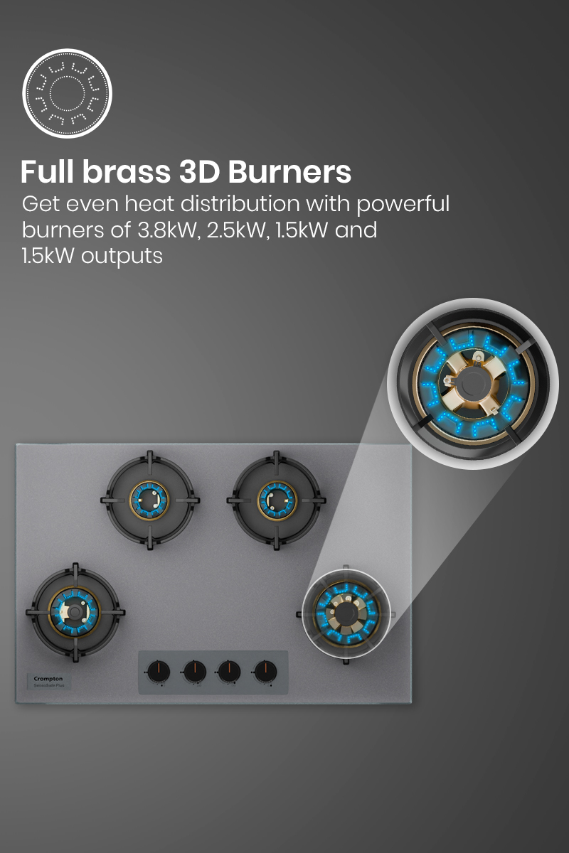 Full Brass 3D Burners