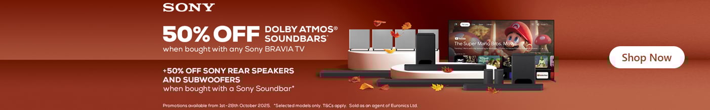  50% Off Soundbars with Sony BRAVIA TVs