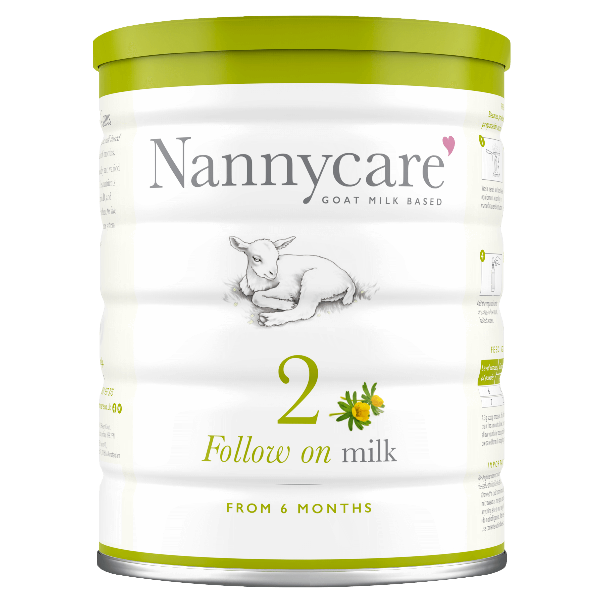 nannycare goat based follow on milk