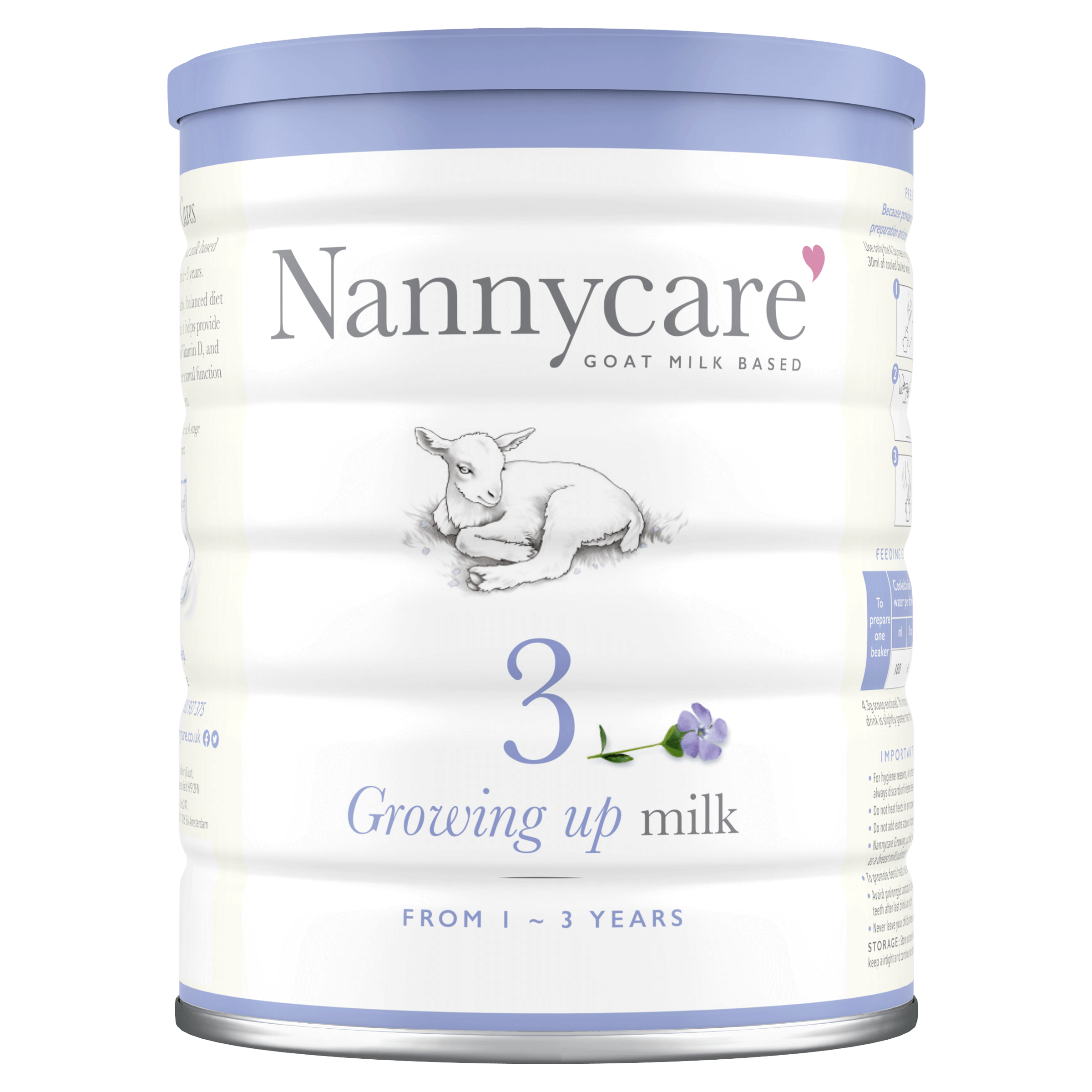 nannycare goat based growing up milk