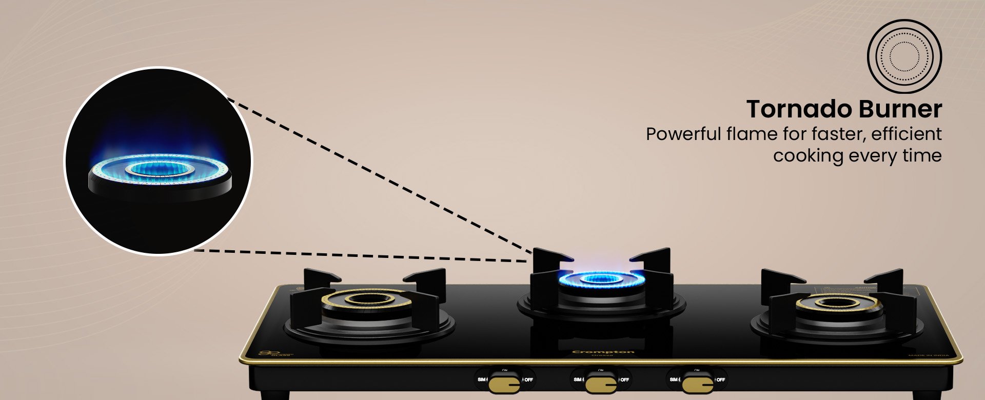 Inter-Lock Burner Design