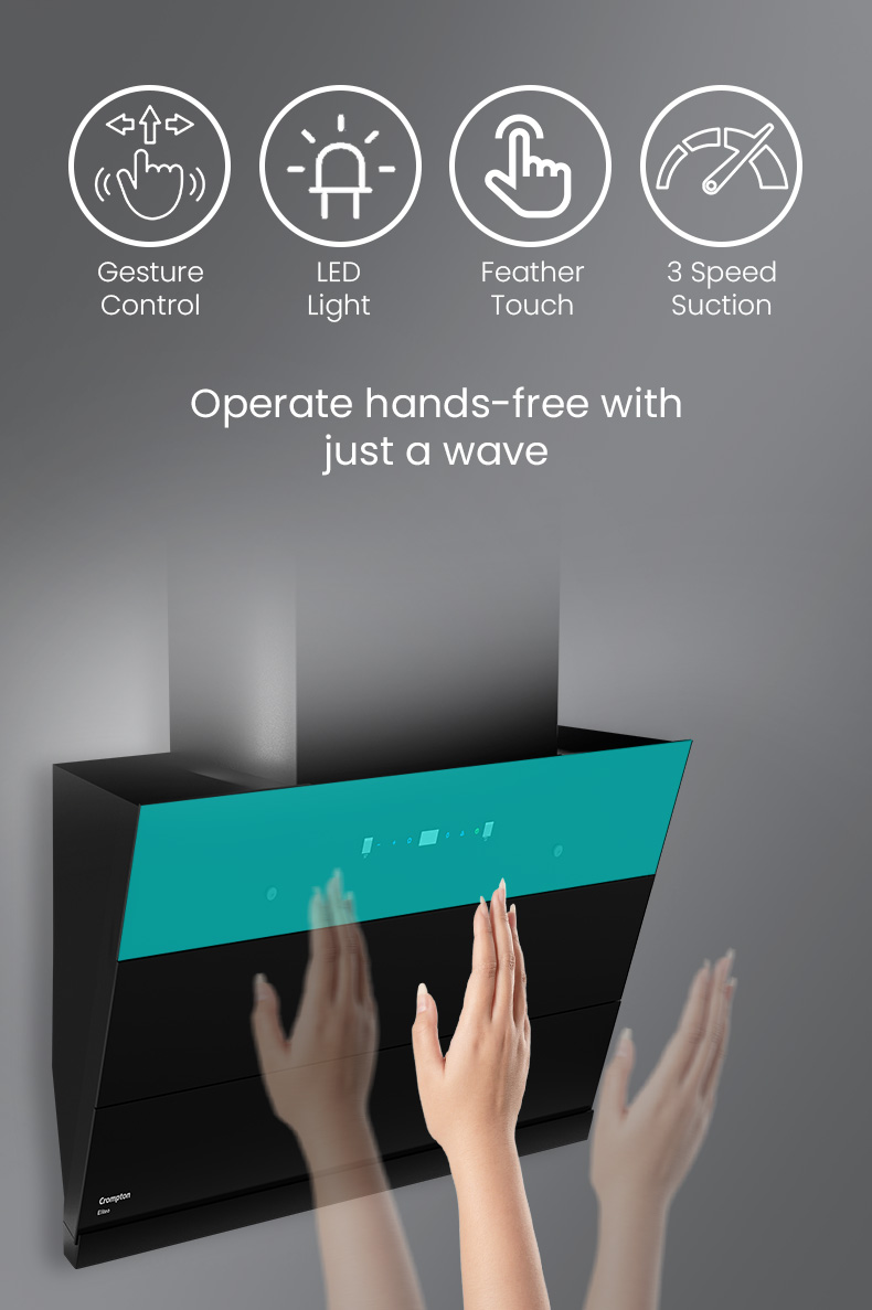 Senses Hand Motion and Offers Touch-Free Operation