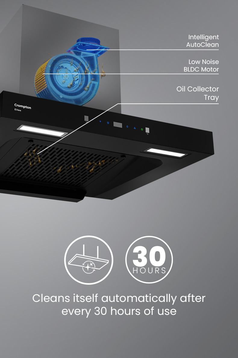 Cleans Itself Automatically After Every 30 Hours of Use