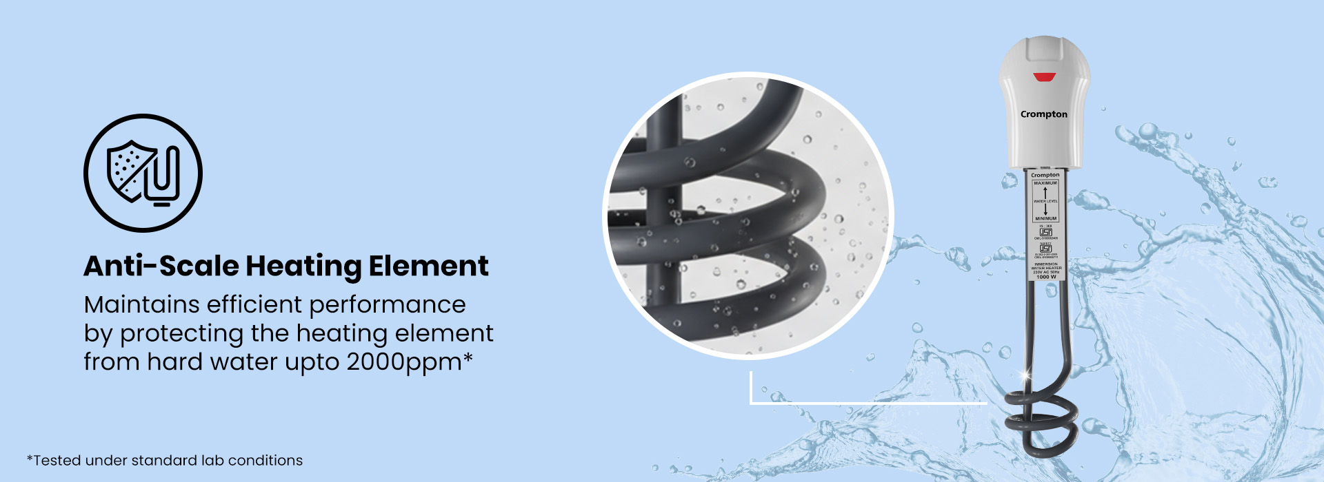 Anti-Scale Heating Element