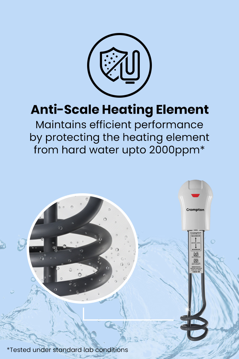 Anti-Scale Heating Element