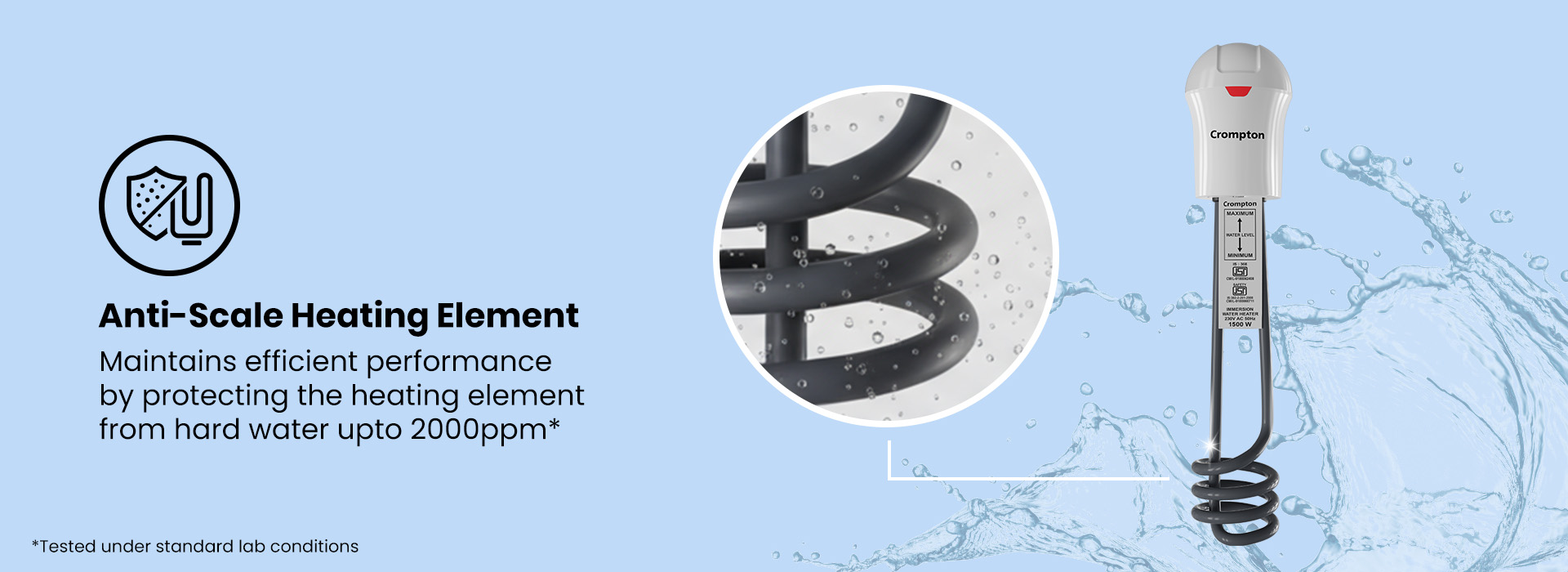 Anti-Scale Heating Element