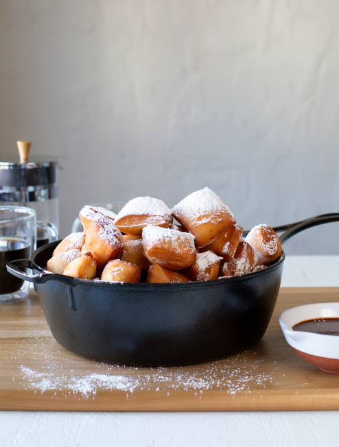 Shine Sugar Churros with Chocolate Ganache