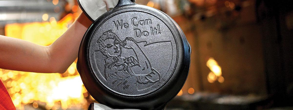 Introducing the the new We Can Do It Rosie the Riveter Skillet!