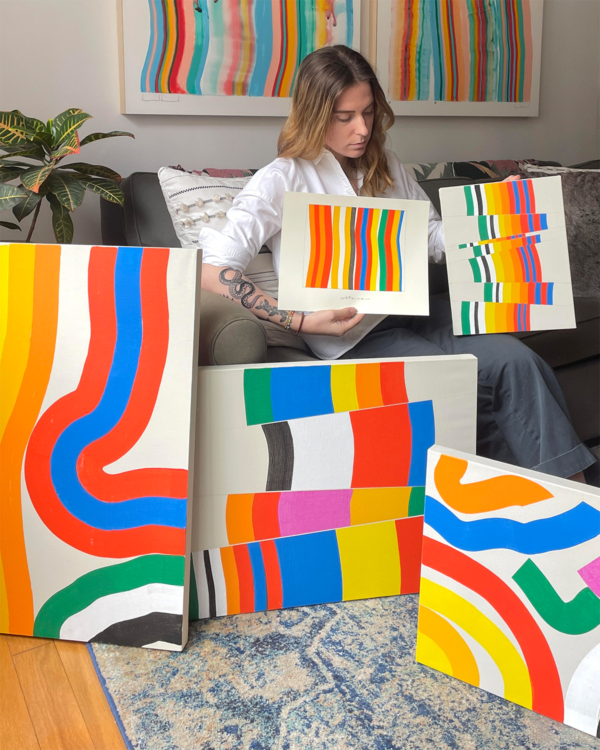 2022, artist Amber Vittoria in her home.