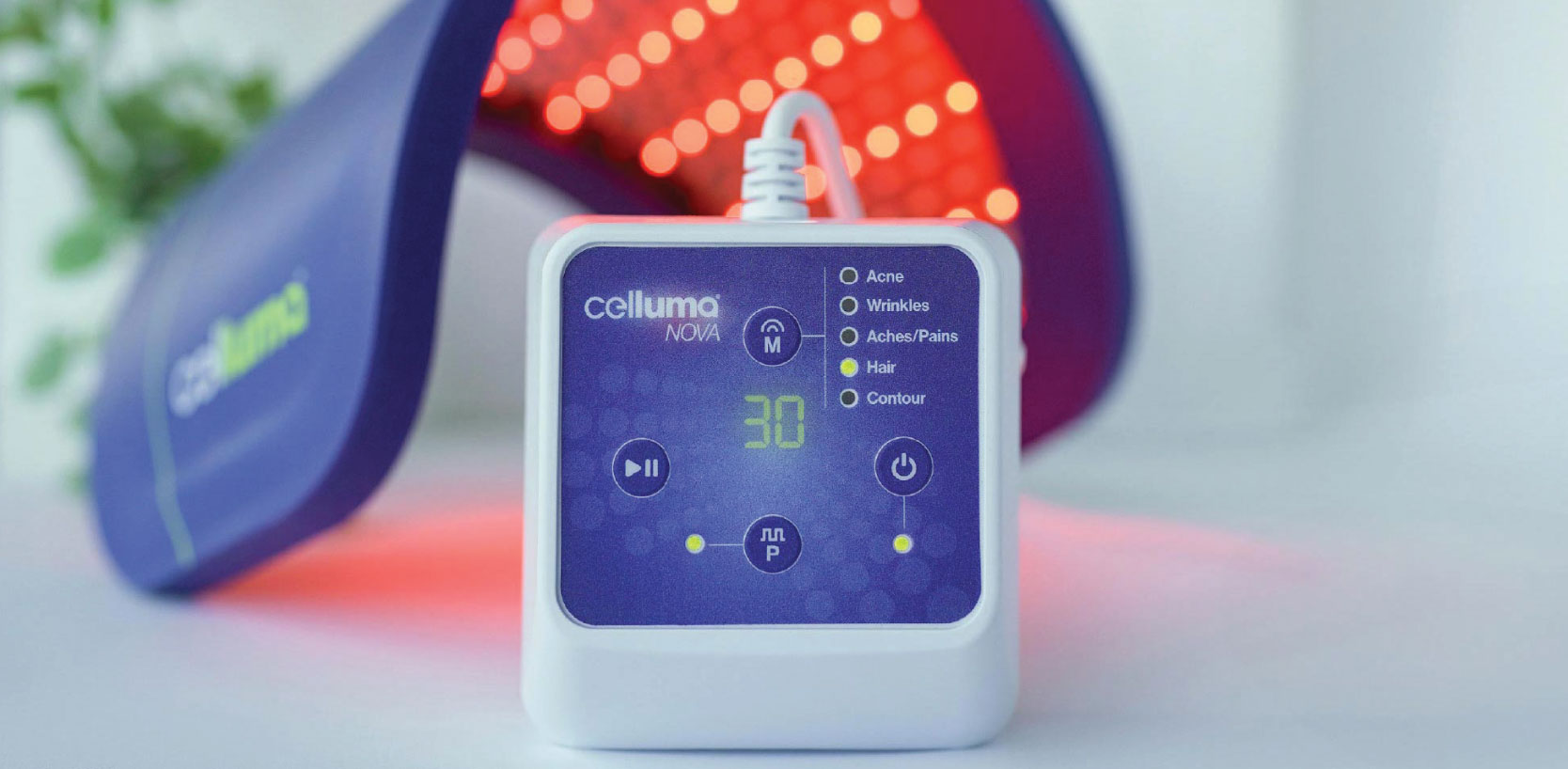 Close up view of the Celluma NOVA control box