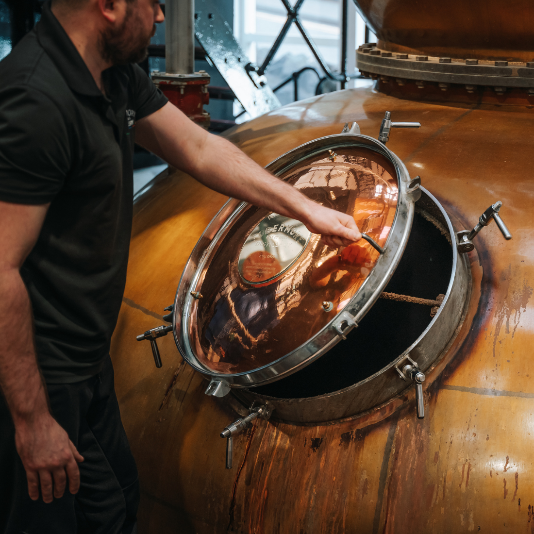 Tobermory Distillery Stillman Opening Still Door