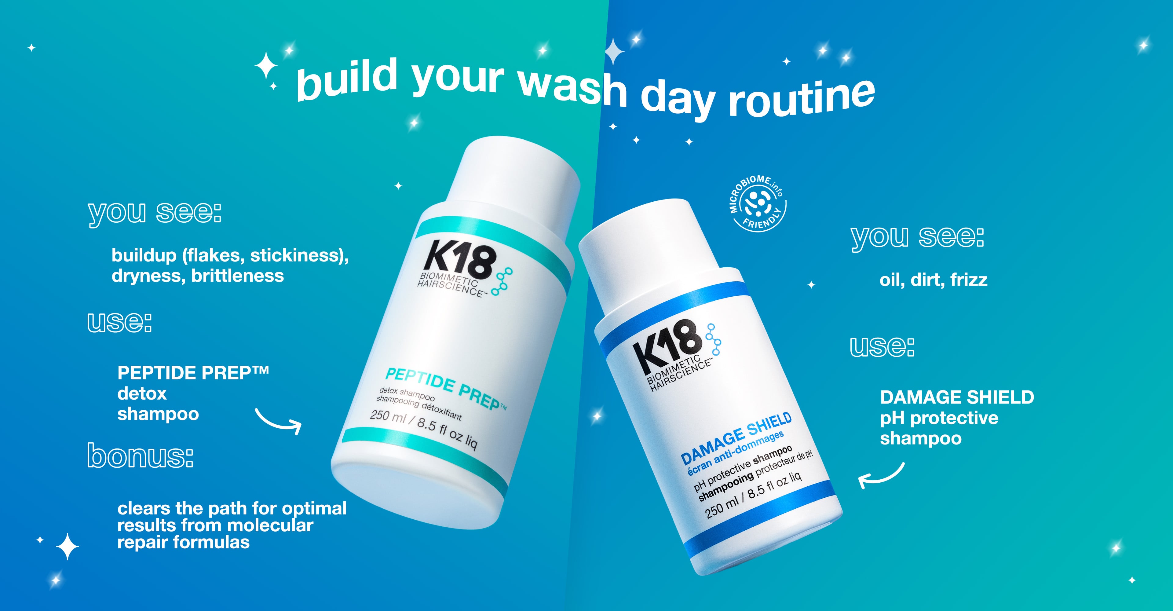 IMAGE OF DETOX + DAMAGE SHIELD SHAMPOOS